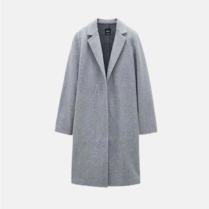 ZARA FELT TEXTURE COAT